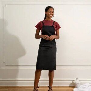 So cute Black LOUP TIE OVERALL DRESS